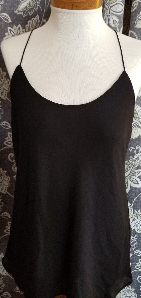 Black strappy flowy tank